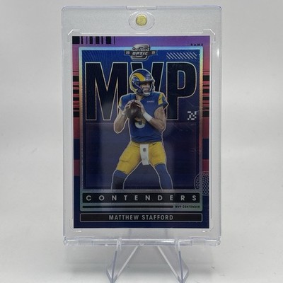 2021 Contenders Optic - MVP  Contenders Matthew Stafford #MVP-MST Pink Prizm /75