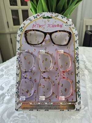 Betsey Johnson Designer Reading Glasses 2.50 New Eyewear Pack  Of 4