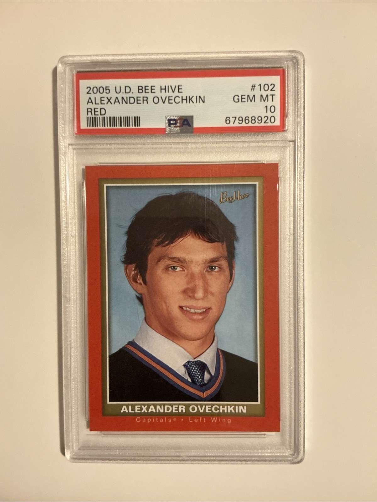 2005 Upper Deck Beehive Red #102 Alexander Ovechkin Rookie RC PSA 10 GEM MT
