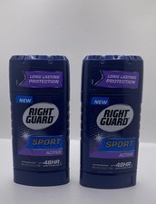 Right Guard Sport Active Anti-Perspirant Deodorant 2.6 oz Lot Of 2 DISCOUNTINUED