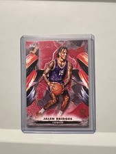 2025 NBA Topps Jalen Bridges Inception 63/75 Rookie Card. rookie card picture