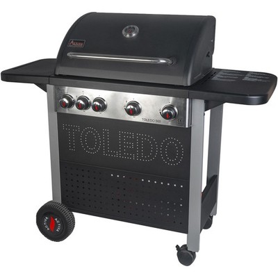 ACTIVA Gasgrill Toledo 500 mit Seitenbrenner Edelstahl Camping Gasgrillwagen