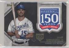 2019 Topps Update Manufactured 150th Anniversary /150 Whit Merrifield Patch 0b57