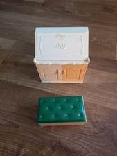 Pedigree Sindy 1982 Vintage Writing Bureau Desk With Stool Ottoman