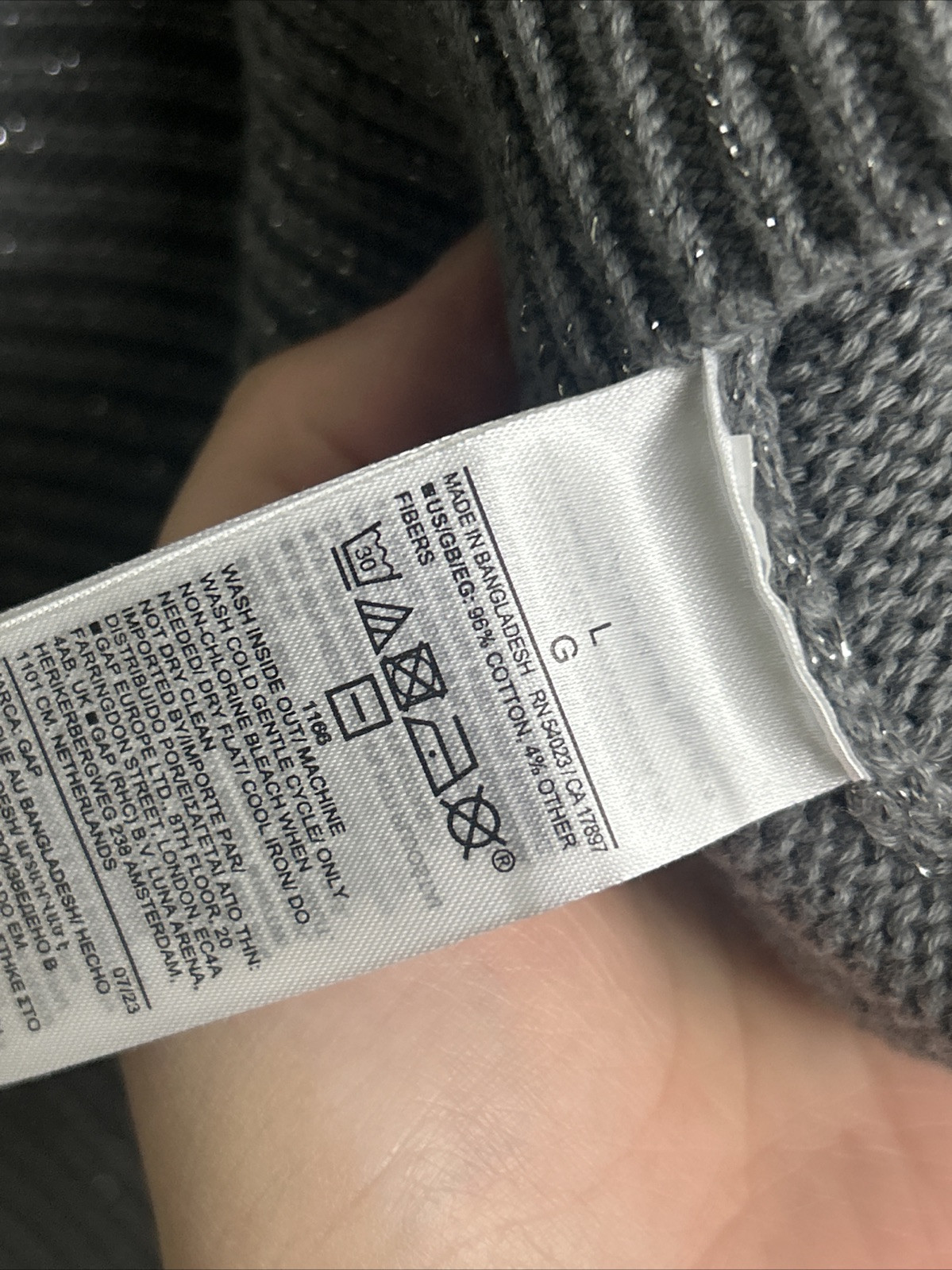 Gap 24/7 Split Hem Turtle Neck Pull Sweater Silve… - image 11