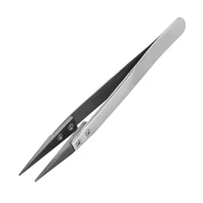 Utoolmart Precision Ceramic Tweezers Non-Conductive Heat Resistant Anti-Stati...