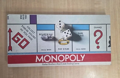 1980s Monopoly Board Game Vintage Parker Brothers No. 0009