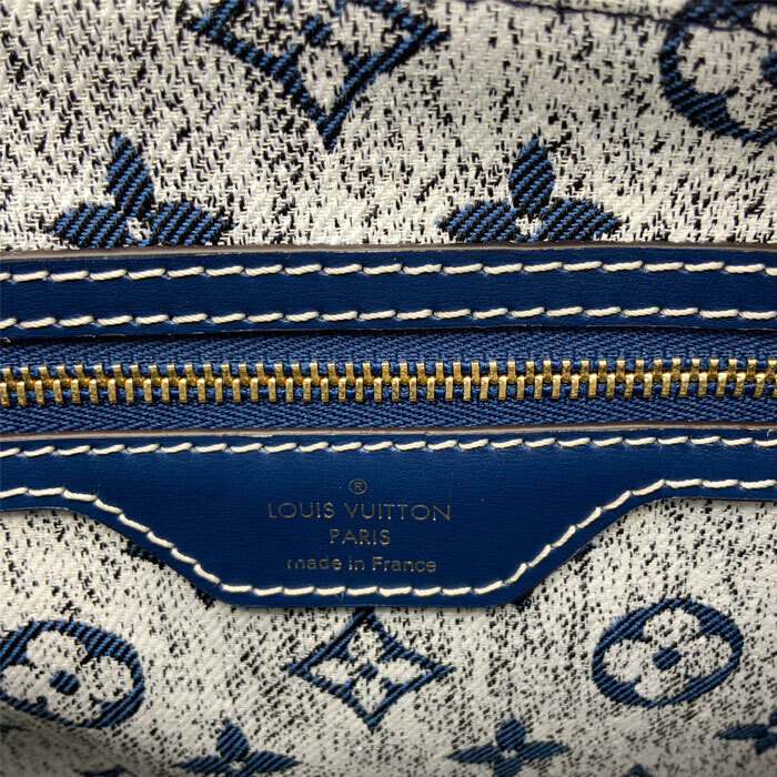 LOUIS VUITTON Speedy 25 Crossbody Bag Denim Blue Monogram