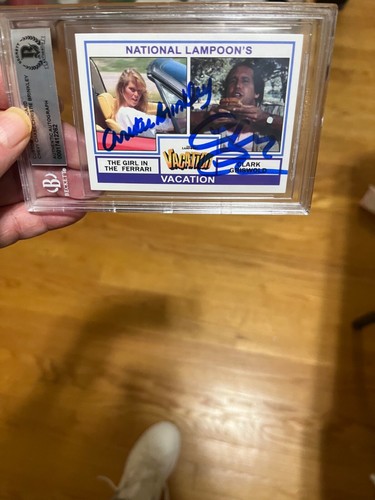 Autographed Chevy Chase And Christie Brinkley Card Beckett Signed Vacation Movie - 第 1/5 張圖片