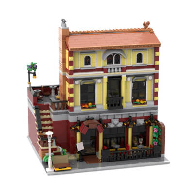 Lego Pizzeria Modular Building Moc Custom MOC-142022 Street Scene