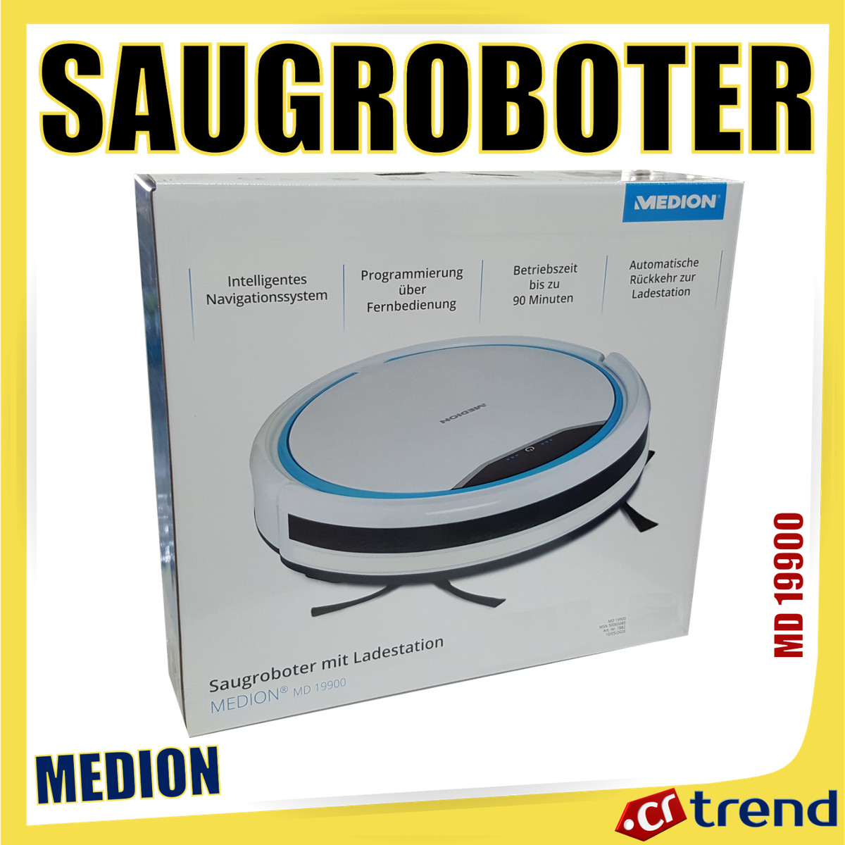 10x Ersatzfilter Für MEDION MD 19500 Roboter Staubsauger - Staubfilter Set