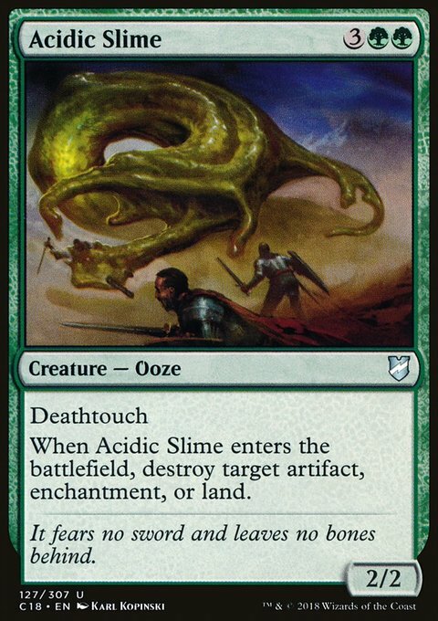 Magic the Gathering MTG Acidic Slime (127) Commander 2018   LP