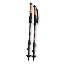 Cascade Mountain Tech Aluminum Quick Lock Trekking Poles Cork Grip *AsNEW