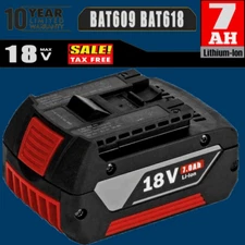 18V for Bosch BAT618 BAT609 7.0Ah Li-ion Battery BAT620 BAT610G BAT619G 24618-01