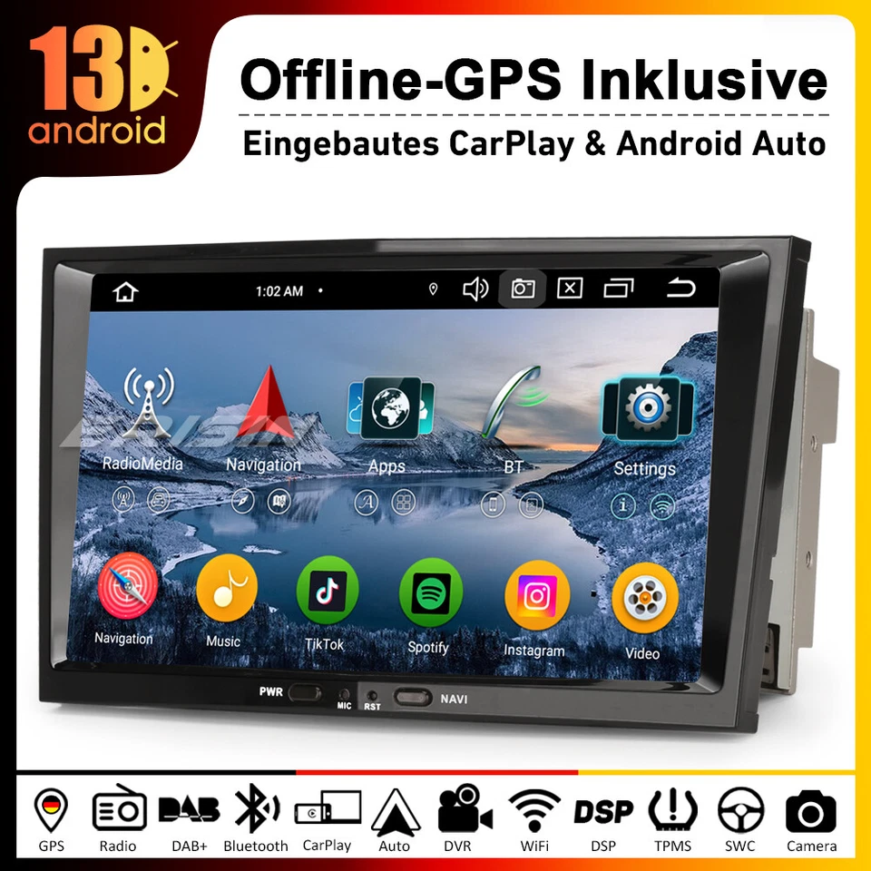 Android 14 Navi Carplay DSP Autoradio Opel Astra H Corsa D Zafira Vectra Antara - Bild 2 von 4