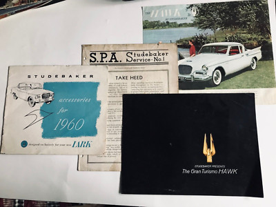 1931 + 1960's STUDEBAKER PACKARD GRAN TURISMO HAWK + S P A N0 1, CAR BROCHURE ++