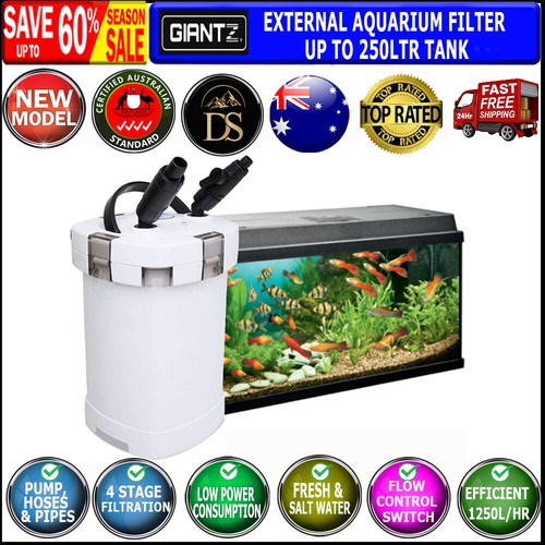 Giantz Aquarium Filter External Canister Pump Aqua Fish Tank Pond