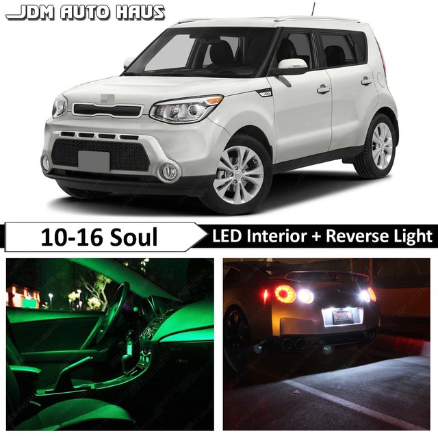 14x Green Interior License Plate Reverse LED Lights Bulb Fits KIA Soul