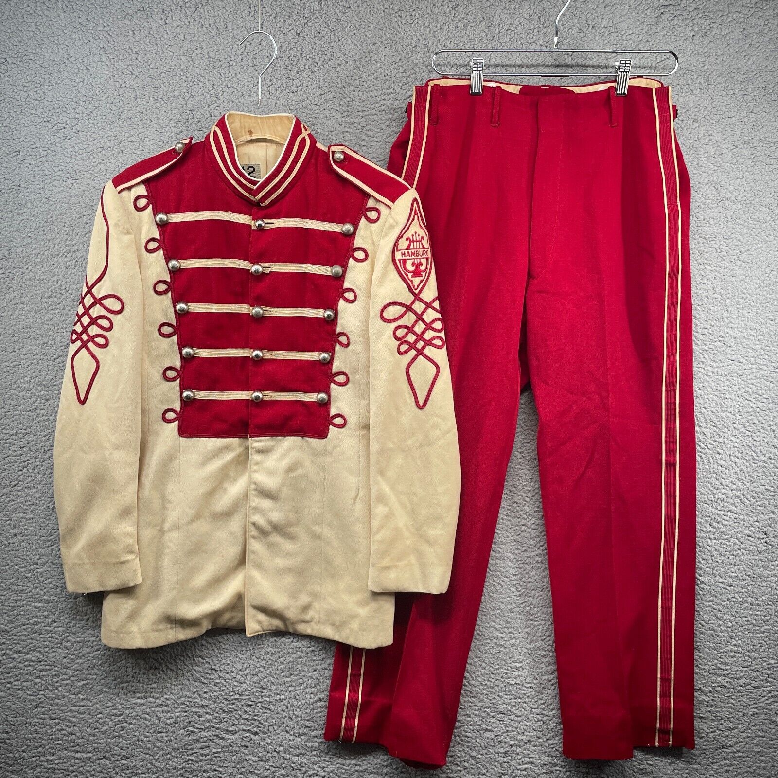 red marching band jacket