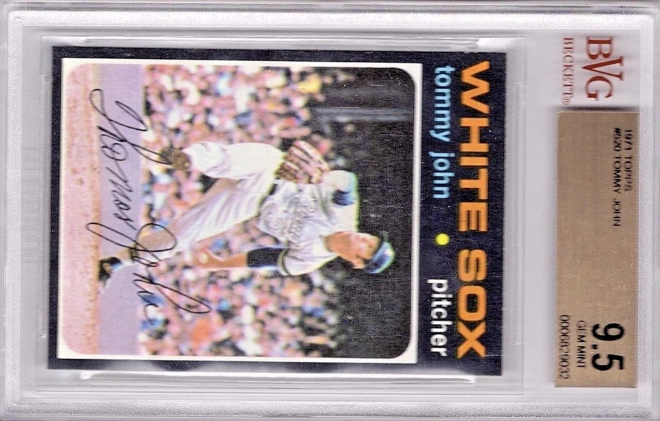 TOMMY JOHN 1971 Topps BVG 9.5 Gem Mint💎Chicago White Sox 💎 Pop. 1 💎 - Image 2 of 2