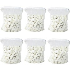 AQUANEAT Bio Ceramic Rings 6 lbs Aquarium Sump Filter Media Fish Tank Koi Pon...