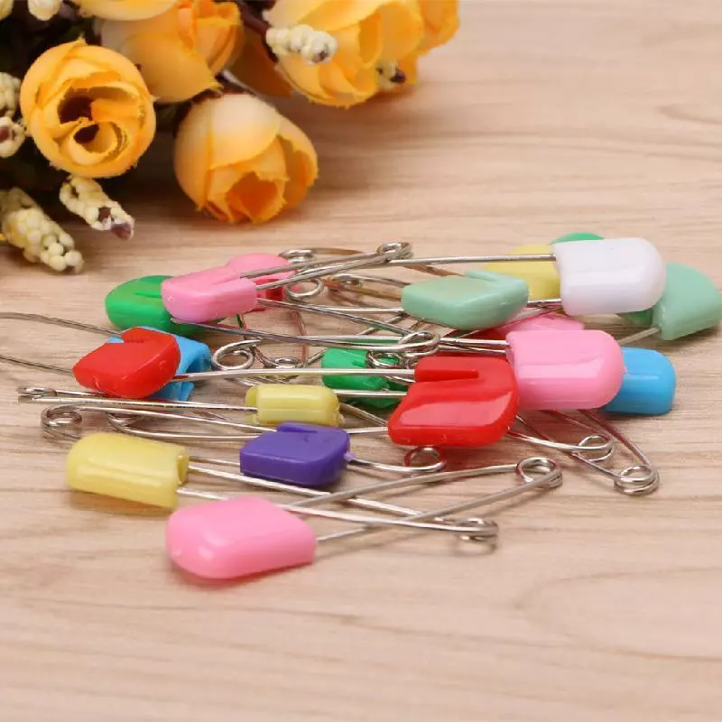 20Pcs Baby Infant Child Cloth Nappy Diaper Pins Safety Locking
