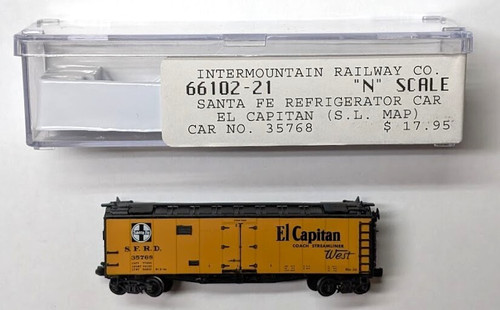 Refrigerador Intermountain 66102-21 Santa Fe ATSF SFRD 35768 "El Capitán" | Zustand: New