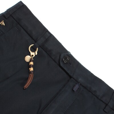 Meyer NWT Chinos / Casual Pants Size 48 32 US Bonn In Solid Blue Cotton Blend