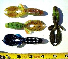 50ct ASSORTMENT 3.5" SWEET BEAVERS Bass Fishing Baits Soft Plastic Lures Smallie