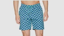 198 Mr. Swim Men's Blue Quick Dry Beach Dale Swim Trunks Swimwear Size 2XL