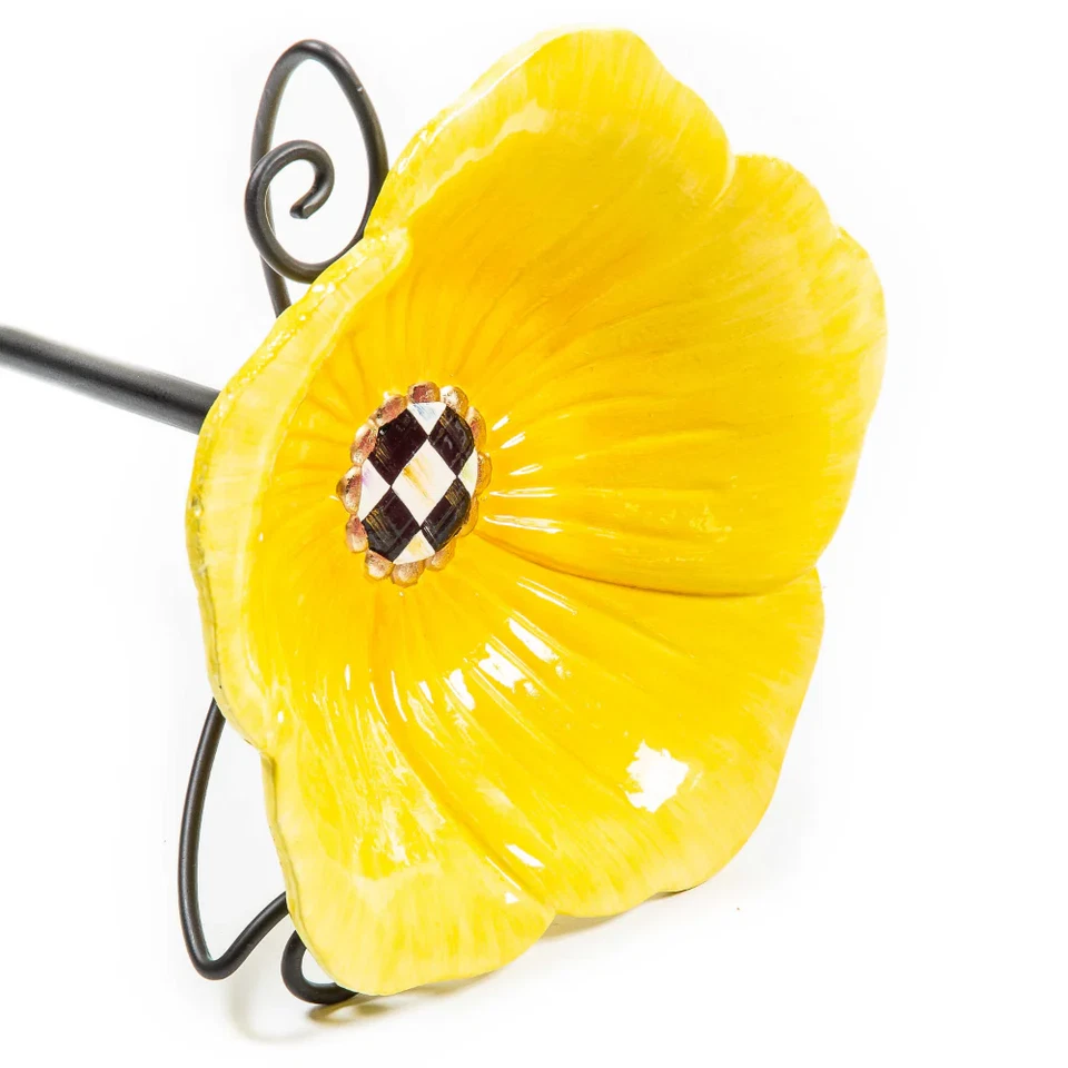 Mackenzie Avant Garden Birdbath Stake Yellow Childs New Birds Bath - Image 2 of 2