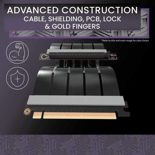 Future-Proof PCIe 4.0 Riser Cable 20cm – 90° Design for High-Performance GPUs - Afbeelding 4 van 11