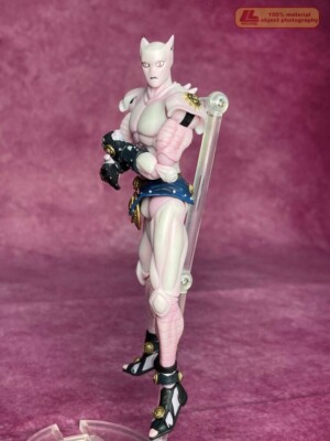 Anime JoJo's Bizarre Adventure Action Killer Queen Pink Cat Figure Toy Gift
