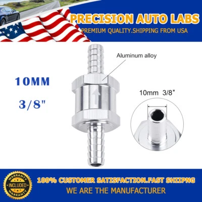 1pcs 10mm 3/8" Fuel Line Non-Return One Way Air Fuel Oil Check Valve Diesel Gas