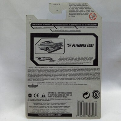 Hotwheels '57 Plymouth Fury 044/166 T-Hunt 60 02/12 | eBay