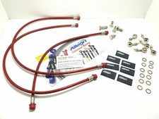 KIT TUBI FRENO ANT E POST ROSSO ATTACCHI GRIGIO HONDA 600 CBR RR 2003-2004