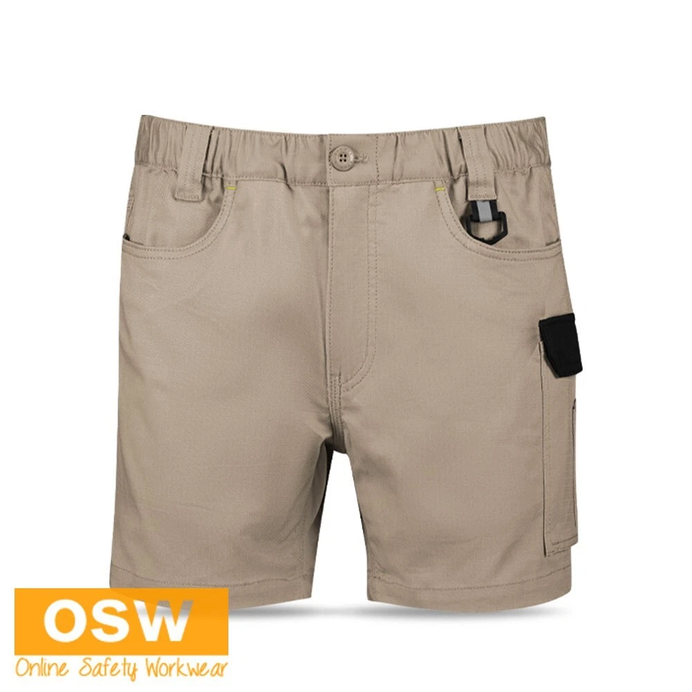 Mens Rugged Elasticated Waist Cooling Stretch Comfort Short Length Short ZS607