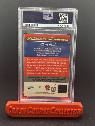 eTopps Chris Paul Auto McDonald’s All American 2006 PSA 8/10 automático - Imagen 2 de 2