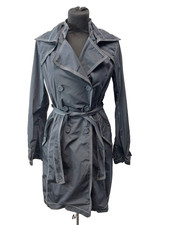 Add Women's Navy Windbreaker Trench Coat Jacket Size Uk 12