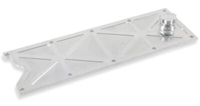NEW HOLLEY LS VALLEY COVER WITH OIL FILL CAP,TRUSSED,NATURAL,GM LS2/LS3/LS7/LSX