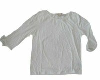 Damen Tom Tailor Langarmshirt Shirt Ecru Weiss 3/4 Arm Gr. M 38 Neu