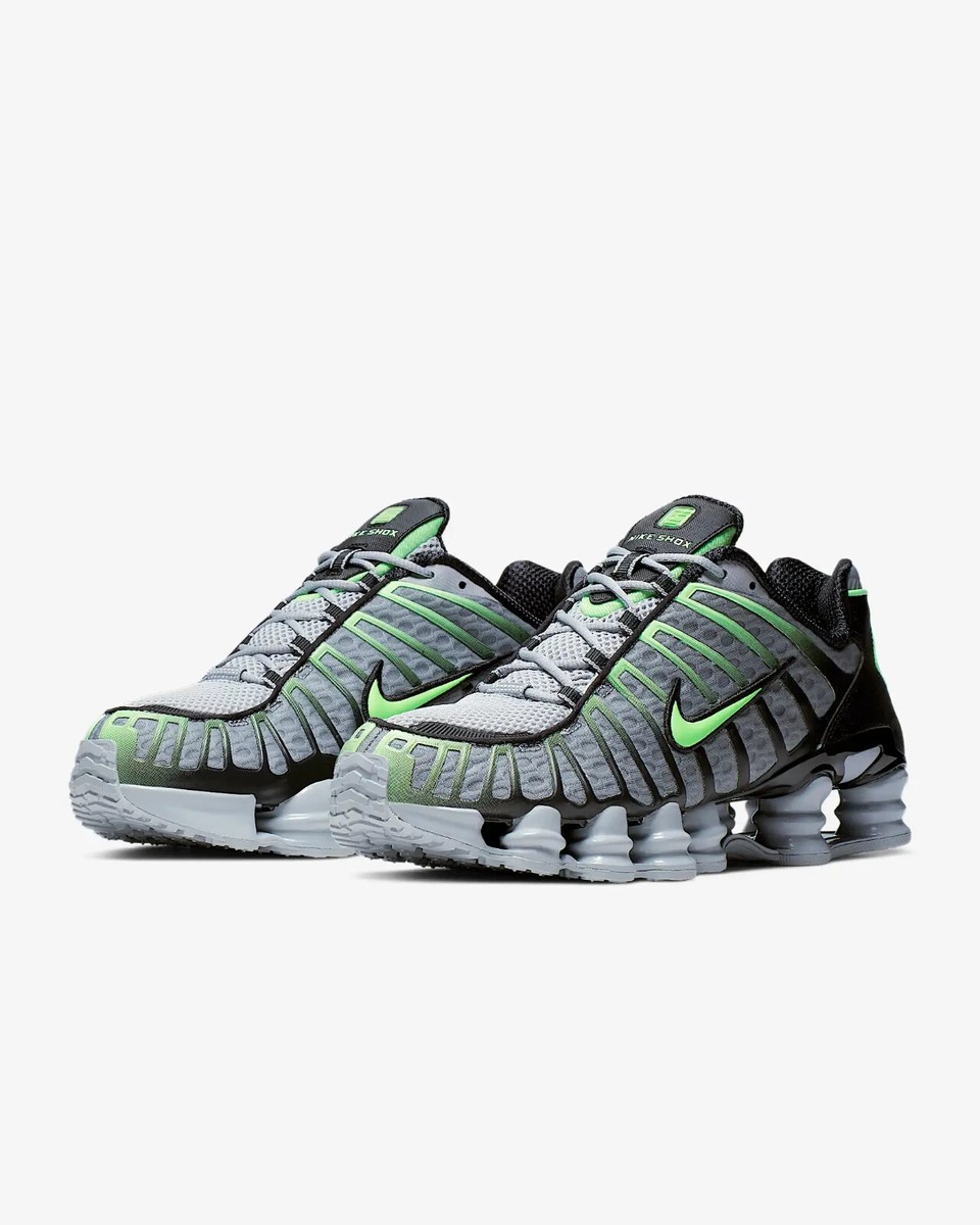 New Nike Shox TL Shoes - Wolf Grey/ Lime Blast (AV3595-005) | eBay