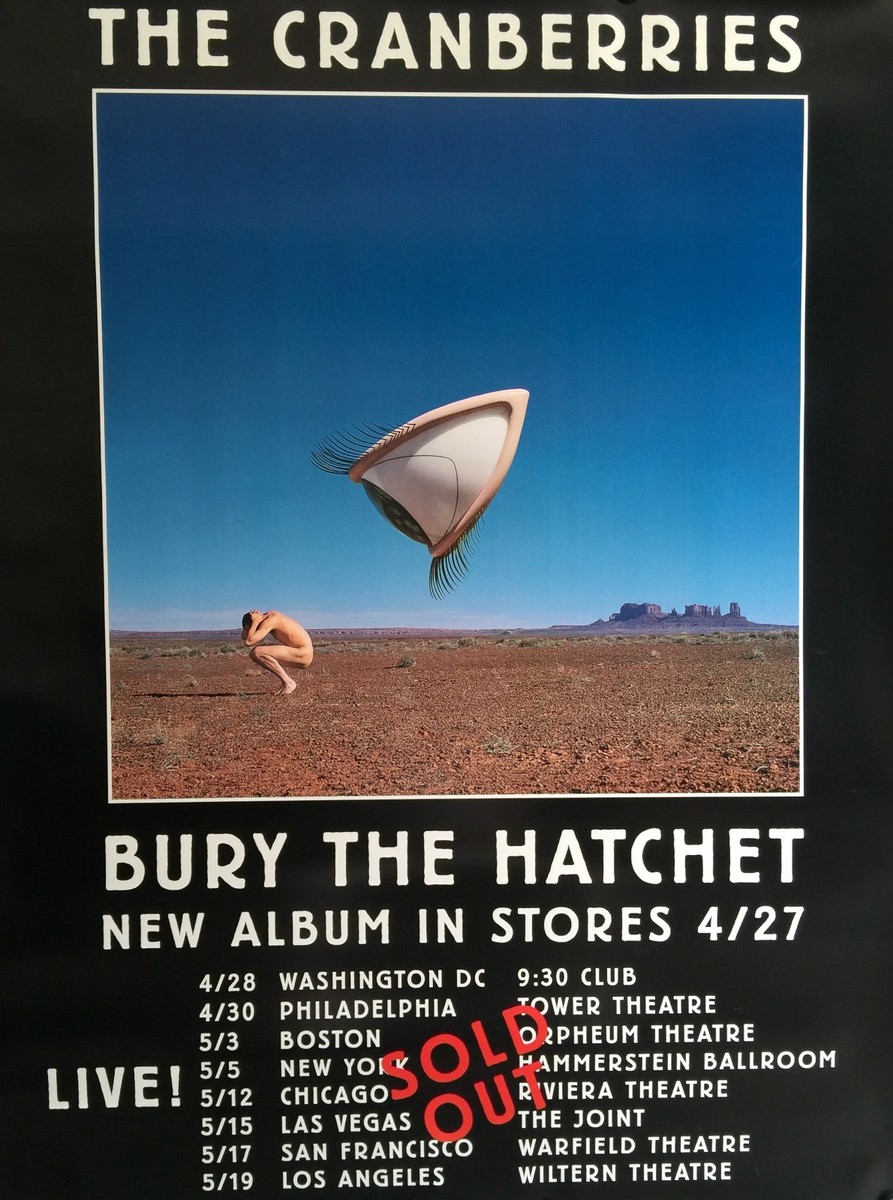 THE CRANBERRIES BURY THE HATCHET 1999 ALBUM PROMO POSTER 48
