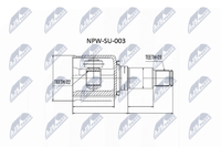 Nty NPW-SU-003 Gelenksatz, Antriebswelle FüR Suzuki