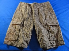NEW LEVIS BROWN GREEN CAMO BELOW WAIST KNEE RELAXED FIT CARGO SHORTS WAIST 32