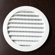 Maurice Franklin White 4" Round Plastic Louver Vent Insect Screen Mesh PLW100