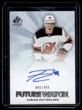 2021-22 SP Authentic Future Watch Retro Fabian Zetterlund RC Auto /499 New