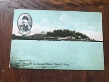The Summer Home of Robert E Peary Eagle Island Maine Postcard