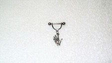 Heart in Your Hand Nipple Ring Body Jewelry Barbell Sold as Pair Nipplerings