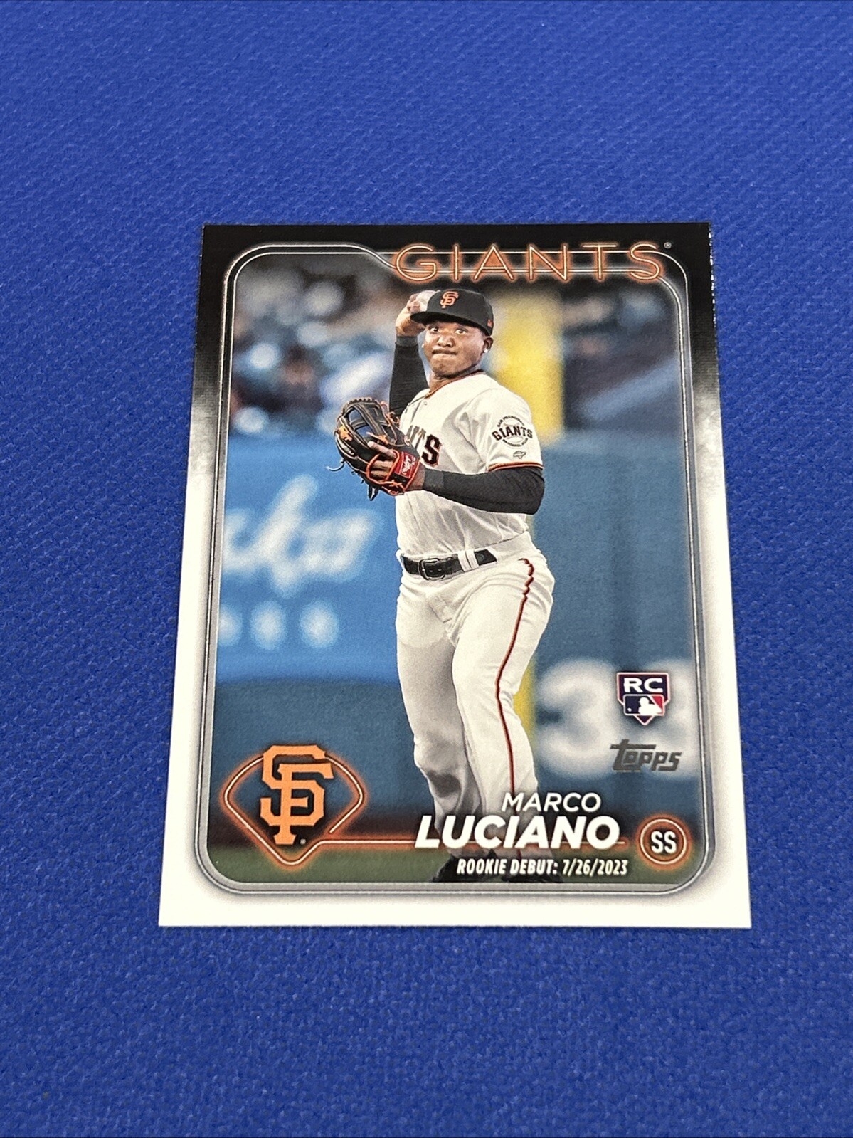 Marco Luciano Rookie 2024 Debut Topps Update Series Rc Card #us217